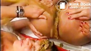 Two lesbian babes compete for shit - scat porn at ThisVid tube