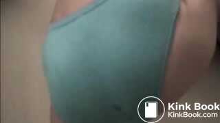 Girl is filling her panty with liquid shit