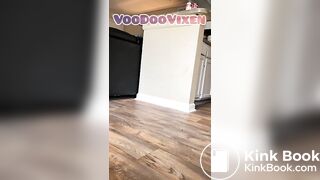 Big booty ebony expels two enemas