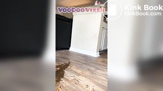 Big booty ebony expels two enemas