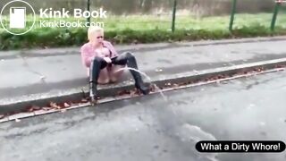 OUTDOOR SCAT SHIT & PISS SLUTS COMPILATION