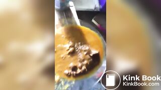 Real-messy-Ebony-plate-poo