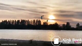 Huge poop on beach, leaves surprise for windsurfer