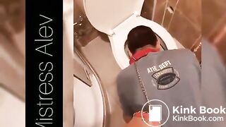 treat from the toilet bowl