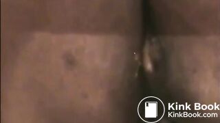 Ebony milf shitting diarrhea closeup
