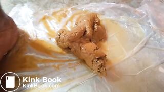 Enema helps her release a huge poop