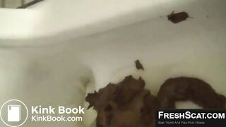 Cute Japanese girl shitting