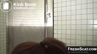 Cute Japanese girl shitting