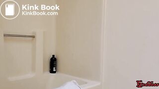 Soft poop over edge of bath