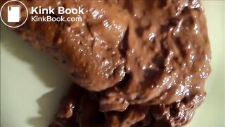 Woman shitting a lot of diarrhea closeup in hd and we can see her pulsating asshole