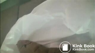 Asian babe shitting a nice turd