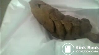 Asian babe shitting a nice turd