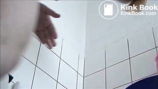 Big butt milf shitting in the toilet