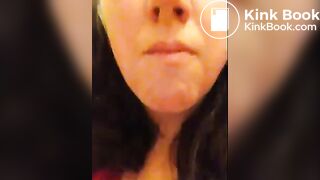 scat chubby selfie shit eating girl 2