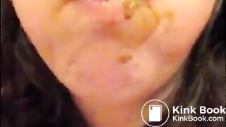 scat chubby selfie shit eating girl 2
