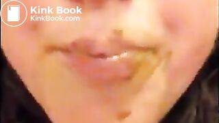 scat chubby selfie shit eating girl 2