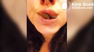 scat chubby selfie shit eating girl 2