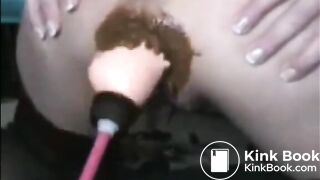Mature dirty mom shitting while anal fucked by fucking machine and squirt