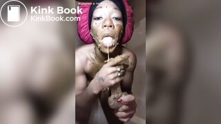 Nasty-ebony-shit-play-ThisVid-com