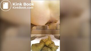 This girl is shitting an unbelievable quantity of poo