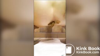 This girl is shitting an unbelievable quantity of poo