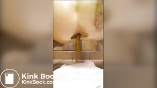 This girl is shitting an unbelievable quantity of poo