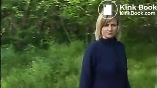 Amateur poops outdoor