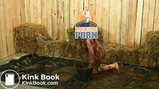 Mary Craft Erotic Fun in Dung - cow shit eating