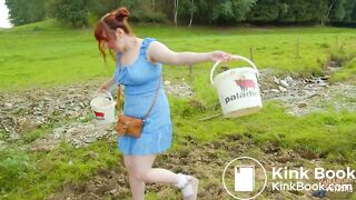 Lyndra Lynn's first time in cow shit trailer