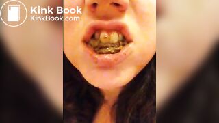 scat chubby selfie shit eating girl 1