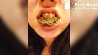 scat chubby selfie shit eating girl 1