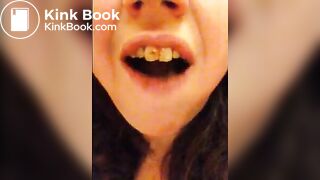 scat chubby selfie shit eating girl 1