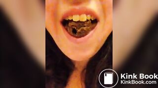 scat chubby selfie shit eating girl 1