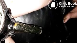 Mistress Ilsa Shit Dildo Cleaning