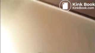 Brunette shitting doggystyle