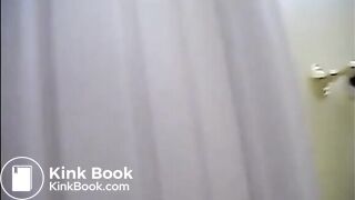 Milf shitting in a plastic box