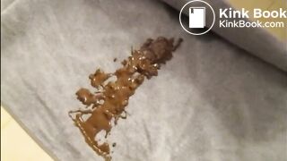 Very huge flaccid butt mom shitting diarrhea