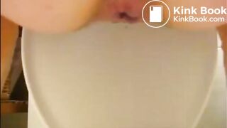 Fingering asshole making her shitting