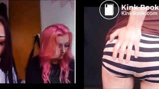 Shitting infront of two cam girls