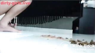 Latina extreme nasty show with shit, piss and vomit - PART4