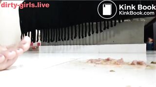 Latina extreme nasty show with shit, piss and vomit - PART4