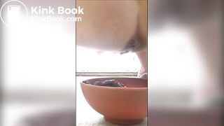 Woman non stop shitting in a mug