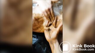 Scat fingers masturbation