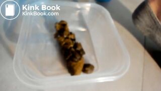 Big poop and gaping pussy