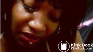 Round butt ebony milf shit piss and eat