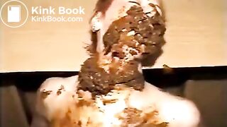 Slim baby really loves fresh shit