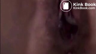 Girl shit and piss on a man mouth