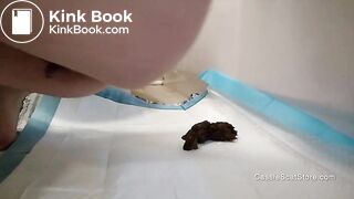 Pushing Out 2 Turds While My Pussy Drips