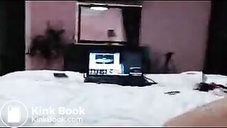 Girl masturbating asshole with dildo and shitting