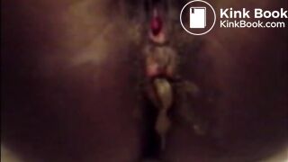 African woman shitting closeup